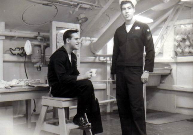 My friend Jim Magarelli (sitting) and me, Dan Pereira  